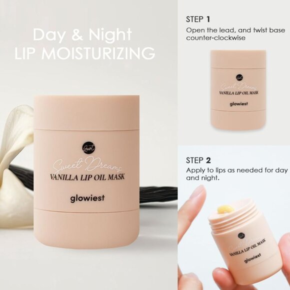 Glowiest Sweet Dreams Lip Oil Mask - Vanilla New - Picture 2 of 4